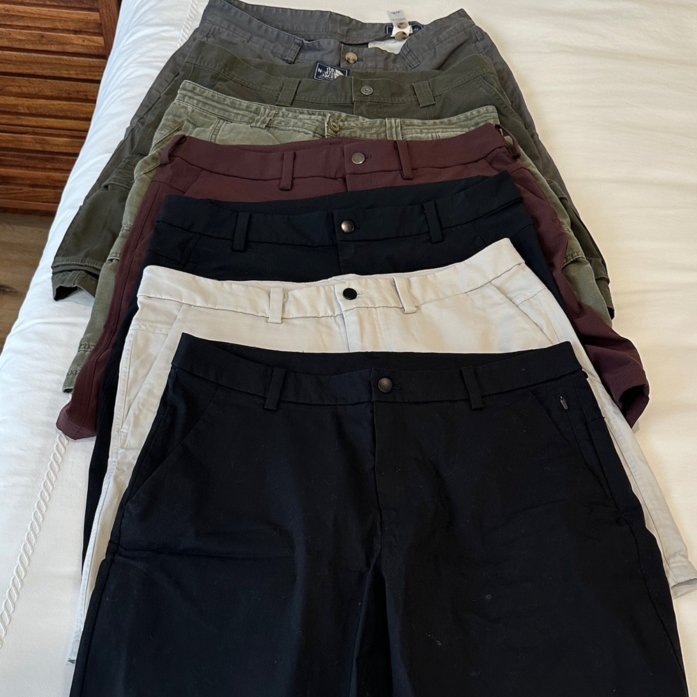 lululemon athletica North Face Vineyard Vines Tommy Bahama Men's Shorts 7 Pairs